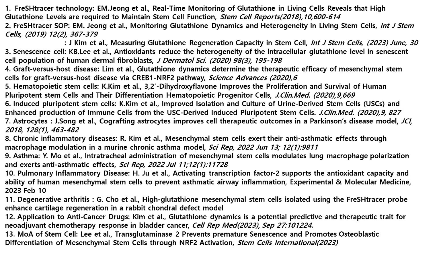 Scientific References